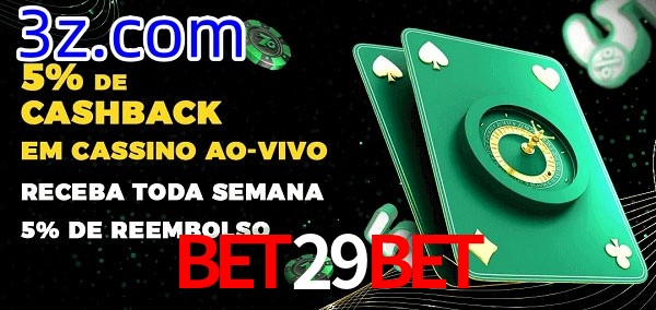Promoções do cassino ao Vivo BET29BET